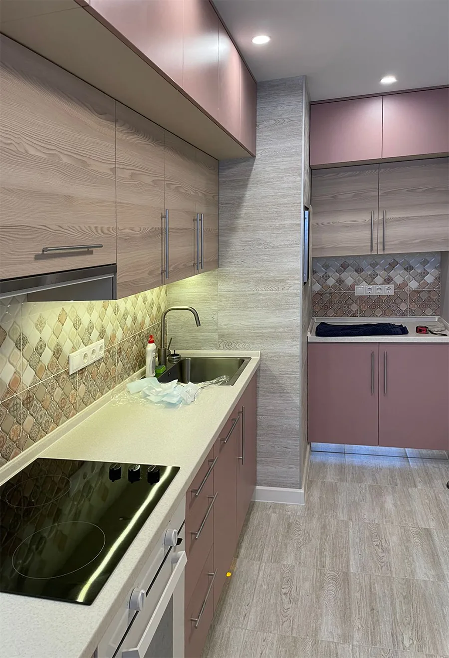 Современная кухня на заказ в Видном, AMS-0786