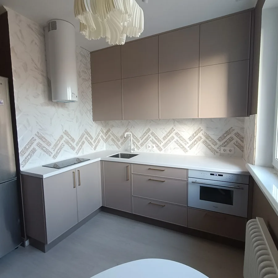 Современная кухня на заказ в Видном, AMS-0968